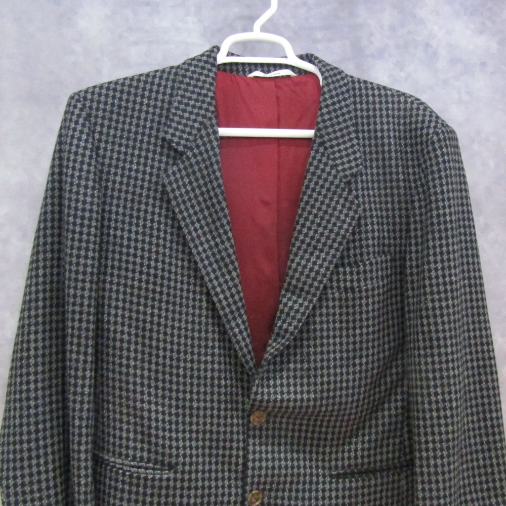 ⚜️HP⚜️ VTG Hugo Boss Germany Lambswool Suit Coat - Picture 2 of 8